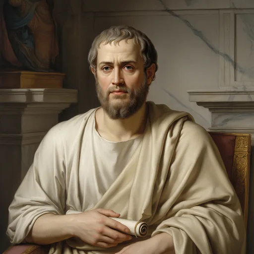 AI portrait of Aristotle