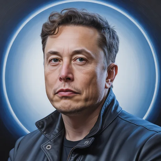 AI portrait of Elon Musk