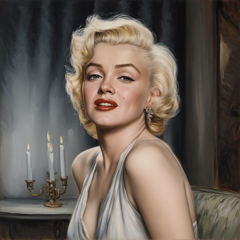 AI portrait of Marilyn Monroe
