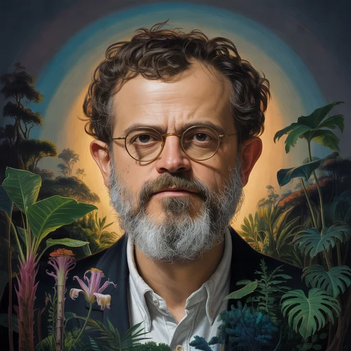 AI portrait of Terence McKenna